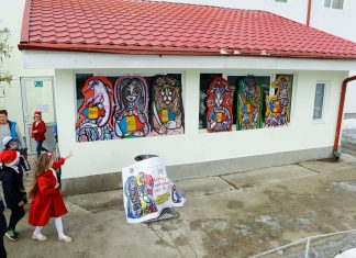 Într-o comună din Iași: Școala decorată cu obiecte pictate, unde copiii învață programare și fac teatru