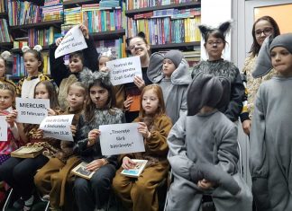 ”Protest” al copiilor într-o librărie din Galați: ”Da poveștilor, Nu tabletelor!”
