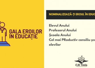 În căutarea oamenilor care inspiră. Elevii din Timiș organizează prima ediție a Galei Eroilor din Educație