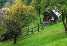 Cea mai mică școală din România, în imagini: O căsuță, într-un cătun din Maramureș