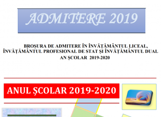 Broșura pentru admiterea la liceu 2019 București, publicată de ISMB: Locurile la licee, numărul de clase și media ultimului admis de anul trecut
