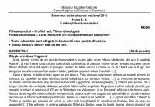 Bacalaureat 2019. Limba și literatura română, prima probă scrisă la BAC. Ce subiecte au fost în 2018. Modele de subiecte