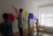 Copiii își doresc o școală colorată! Un proiect de vacanță, realizat de elevii Școlii nr. 2 din Hunedoara FOTO