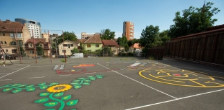 Jocuri Playform, în curtea școlii. Un proiect propus de un sibian și realizat în 12 unități de învățământ din Sibiu FOTO