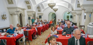 Mihai Şora, Larisa Iordache și Octavian Bellu au scris, alături de elevi, la Ora de caligrafie