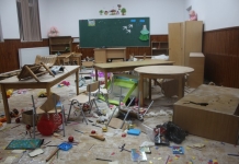 Trei copii au devastat școala primară din Clejani: ”Au distrus tot. Așa ceva nu s-a văzut în România”