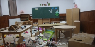 Trei copii au devastat școala primară din Clejani: ”Au distrus tot. Așa ceva nu s-a văzut în România”