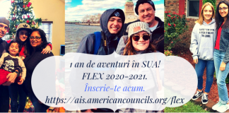 Burse în SUA pentru liceenii români. S-a dat startul înscrierilor în programul FLEX 2020-2021. Ce condiții trebuie să îndeplinească elevii