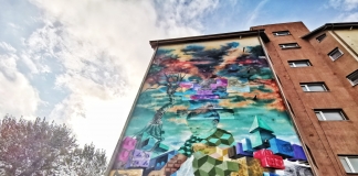 Cum au transformat artiștii urbani fațada unor școli din Bacău. Plus, o impresionantă pictură murală, ”tradusă în limbajul Braille” FOTO