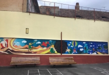Povestea Micului Prinț, pictată de copii în curtea unei școli din Sibiu: ”Am învățat să petrecem timpul împreună și să fim mai prietenoși”