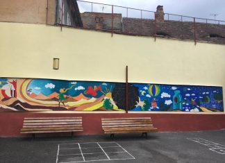 Povestea Micului Prinț, pictată de copii în curtea unei școli din Sibiu: ”Am învățat să petrecem timpul împreună și să fim mai prietenoși”