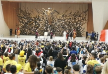 Întâlnirea copiilor cu Papa Francisc la Vatican. Zeci de elevi români au spus ”Eu pot” într-un summit alături de copii din întreaga lume FOTO