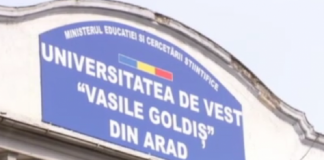Cursurile suspendate pentru 14 zile la Universitatea de Vest ”Vasile Goldiş” din Arad, ca măsură preventivă împotriva coronavirusului