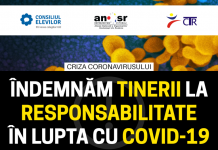 Apel către tinerii din România să trateze cu responsabilitate problema epidemiei de coronavirus: ”Le recomandăm să rămână la domiciliu”