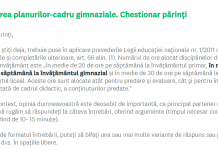 Reducerea numărului de ore. Părinții și profesorii, întrebați ce discipline ar trebui tăiate de la gimnaziu. MEC anunță că vor fi consultați și elevii