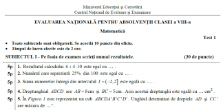 Teste de antrenament pentru Evaluarea Națională și Bacalaureat, publicate de Ministerul Educației. Vezi testele pentru fiecare examen