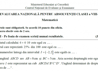Teste de antrenament pentru Evaluarea Națională și Bacalaureat, publicate de Ministerul Educației. Vezi testele pentru fiecare examen