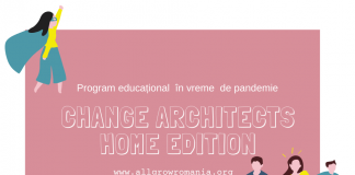 Change Architects Home Edition, un proiect dedicat elevilor și profesorilor care oferă gratuit activități educative online și offline