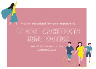 Change Architects Home Edition, un proiect dedicat elevilor și profesorilor care oferă gratuit activități educative online și offline