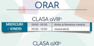 Orarul Teleșcoala din această săptămână. Cursurile televizate pentru clasele a VIII-a și a XII-a se reiau miercuri