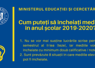 Ghidul informativ al Ministerului Educației: Încheierea mediilor în anul școlar 2019-2020. Cele opt situații
