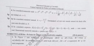 Subiecte Matematică, Evaluarea Națională 2020. Cum se rezolvau problemele la Matematică