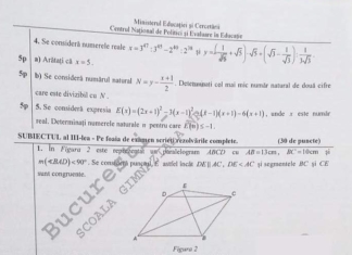 Subiecte Matematică, Evaluarea Națională 2020. Cum se rezolvau problemele la Matematică