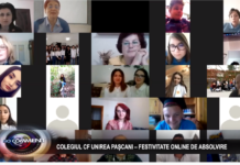 Festivitate online pentru absolvenții unui colegiu din Pașcani, cu surprize și invitați speciali: părintele Constantin Necula și Marian Staș VIDEO