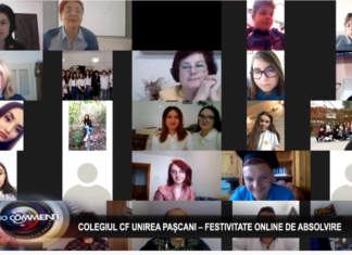 Festivitate online pentru absolvenții unui colegiu din Pașcani, cu surprize și invitați speciali: părintele Constantin Necula și Marian Staș VIDEO