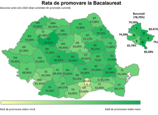 BAC 2020. Rata finală de promovare, după etapa specială: 64,5%. 307 candidați au obținut media 10