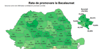 Rezultate finale BAC 2020. MEC: 64,5% dintre candidați au promovat examenul de Bacalaureat în prima sesiune