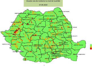 Cum se vor deschide școlile: Situația epidemiologică pentru fiecare județ, publicată de Ministerul Sănătății. În București, rata de incidență este 1,12
