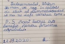 Rugămintea unui copil către învățătoare: să nu le mai dea teme în weekend. Răspunsul primit: ”Se aprobă! Motivarea este foarte tare!”
