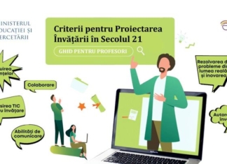 Ministerul Educației anunță lansarea ghidului pentru profesori „Proiectarea Învățării în Secolul 21”
