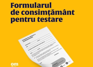 Formularul prin care părinţii îşi dau acordul pentru testele antigen. Ministerul Sănătății recomandă să fie adus din prima zi de şcoală