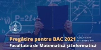 Pregătire pentru BAC 2021. Cursuri gratuite la Matematică şi Informatică, organizate online de Universitatea Ovidius din Constanța