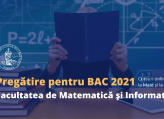 Pregătire pentru BAC 2021. Cursuri gratuite la Matematică şi Informatică, organizate online de Universitatea Ovidius din Constanța