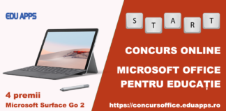 Concurs online pentru profesori, organizat de Edu Apps în parteneriat cu Microsoft. Proiectele pot fi înscrise până în data de 10 iunie