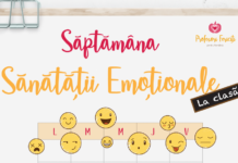 Săptămâna Sănătății Emoționale, sărbătorită în școli și grădinițe din toată țara. Fiecare zi are o temă și un challenge