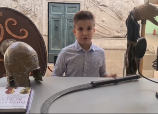 Un copil pasionat de istorie. La doar 9 ani, Alexandru realizează ateliere online și este ghidul celor mici la Muzeul Național de Istorie VIDEO
