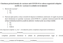 Chestionarul prin care părinții își pot exprima acordul pentru vaccinarea copiilor va fi distribuit de vineri în școli – Ministerul Educației
