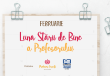 Februarie – Luna Stării de Bine a Profesorului. Un eveniment aflat la a treia ediție, cu activități online gratuite dedicate profesorilor – calendar