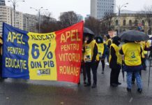 Grevă de avertisment în învățământ. Salariații, membri de sindicat, vor întrerupe miercuri activitatea timp de două ore