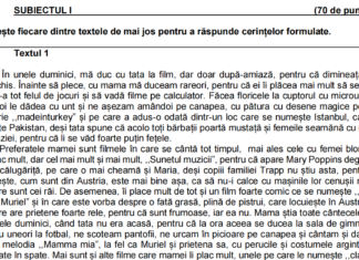 Simulare Evaluarea Națională 2022, județul Brăila. Subiectele și baremul la Limba și literatura română