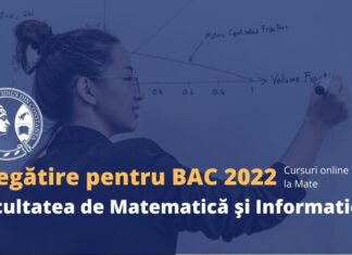 Lecții online pentru Bacalaureat 2022, susținute de Facultatea de Matematică şi Informatică – Universitatea ”Ovidius” din Constanţa