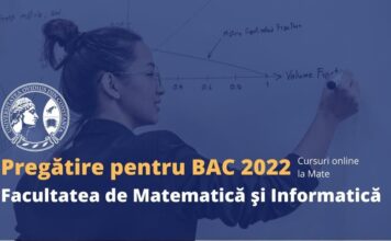 Lecții online pentru Bacalaureat 2022, susținute de Facultatea de Matematică şi Informatică – Universitatea ”Ovidius” din Constanţa