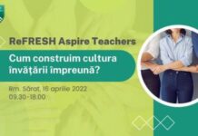 Eveniment Aspires Teachers: Cum construim cultura învățării împreună? Schimb de bune practici între profesori și un tur de tip Biblioteca vie