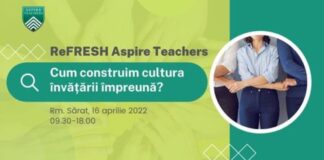 Eveniment Aspires Teachers: Cum construim cultura învățării împreună? Schimb de bune practici între profesori și un tur de tip Biblioteca vie