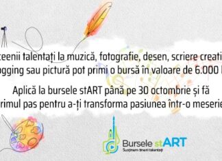 Bursele stART pentru liceenii pasionați de muzică, pictură, fotografie sau vlogging. Înscrierile se fac până pe 30 octombrie