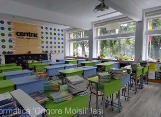 „Adoptă o clasă pentru Iaşi”. Sală de clasă, renovată și dotată de o firmă de IT într-un proiect lansat de Liceul de Informatică „Grigore Moisil”